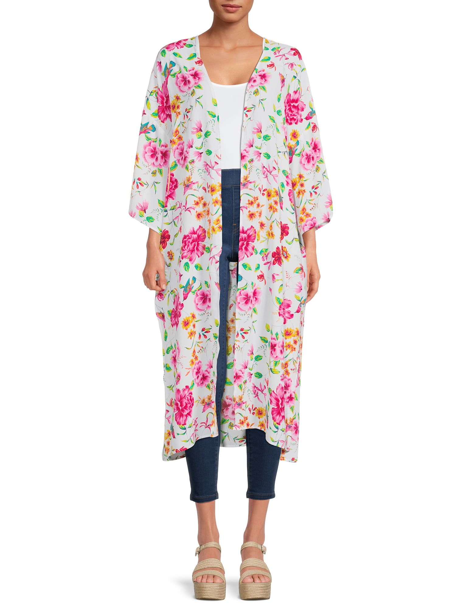 Plus Size Ladies Lightweight Waterfall Zip Long Sleeve Summer Butterfly  Jacket | eBay