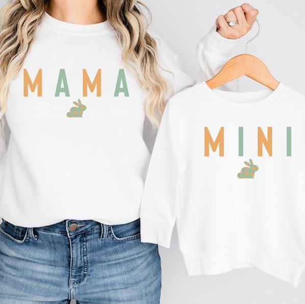 Mama and Mini Bunny Shirts