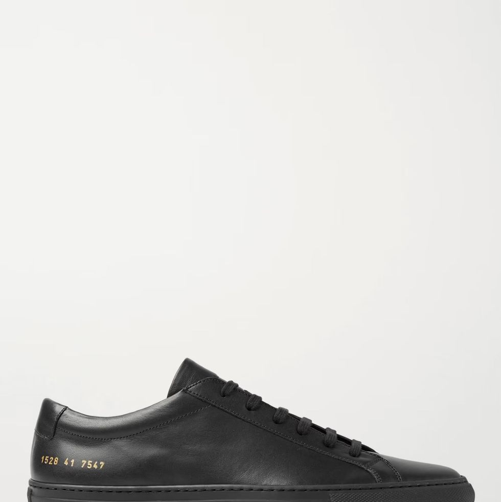 Men's Low Top Sneakers Designer Black Signature Shoes Black