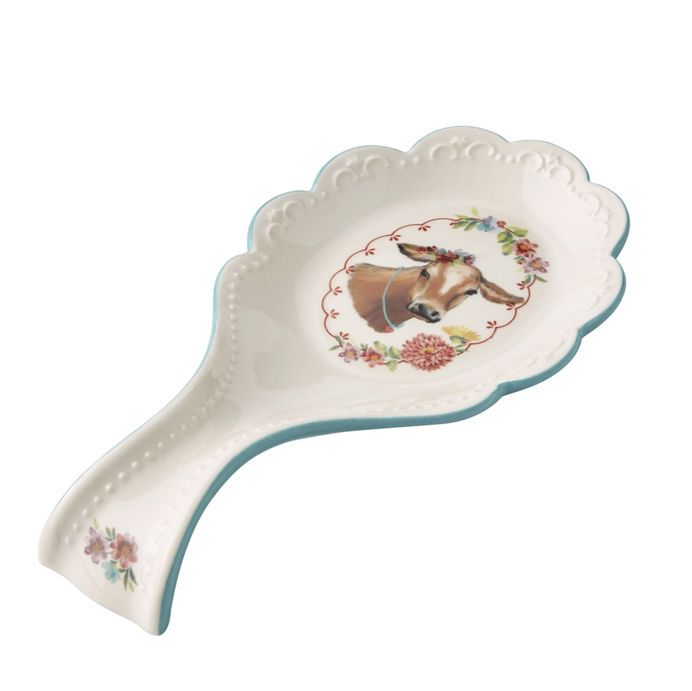 The Pioneer Woman Cow Decal Stoneware Spoon Rest