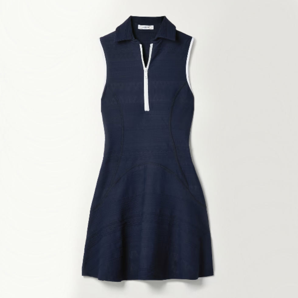 Textured Stretch-Jersey Tennis Dress