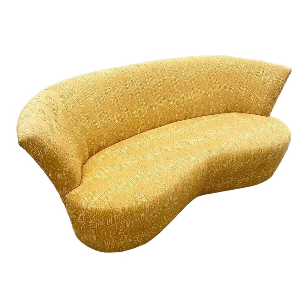 Kidney Shaped Curved Couch
