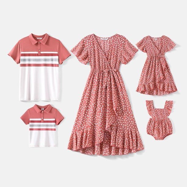 PatPat Easter Family Matching Short Sleeve Outfits