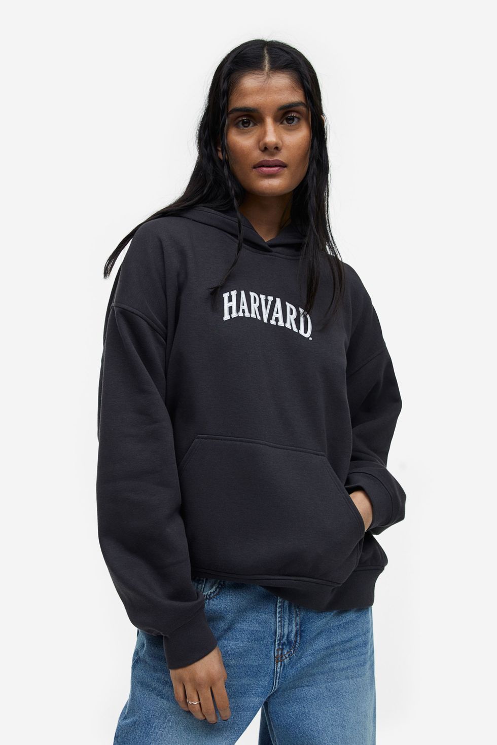 Printed Sweatshirt - Cream/Harvard University - Ladies