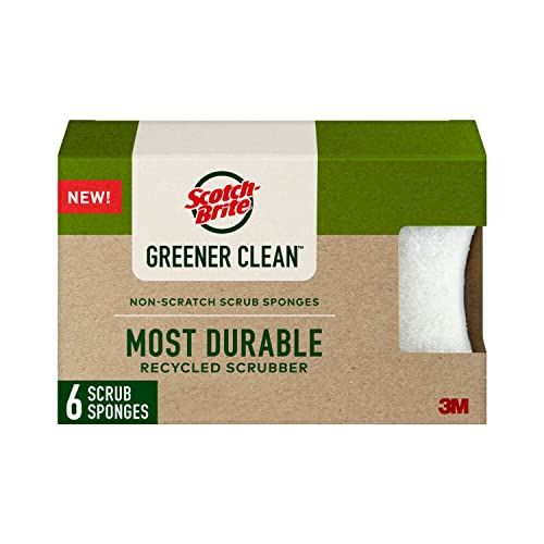 Greener Clean Non-Scratch Scrub Sponge (6 pack)