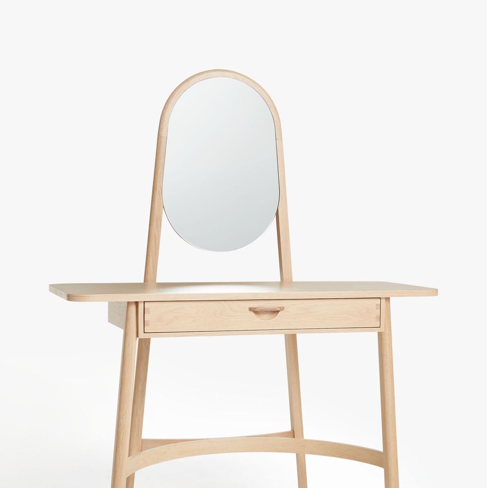 Rattan Dressing Table and Mirror