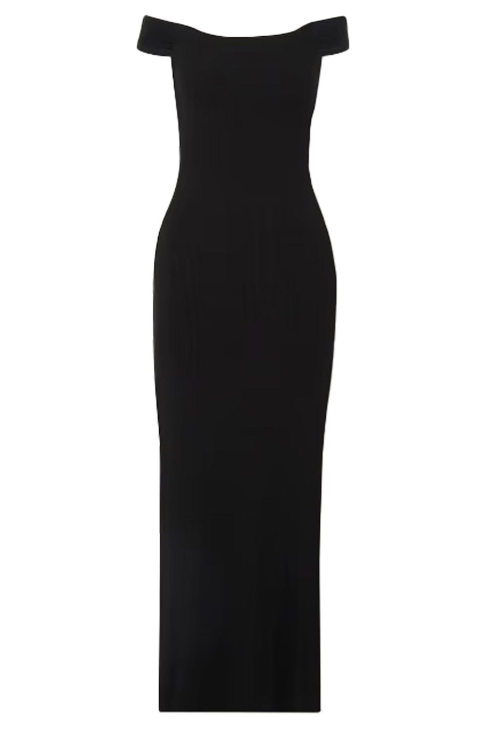 SIMS off-the-shoulder black dress