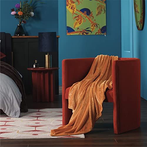 Orange throws for sofa hot sale