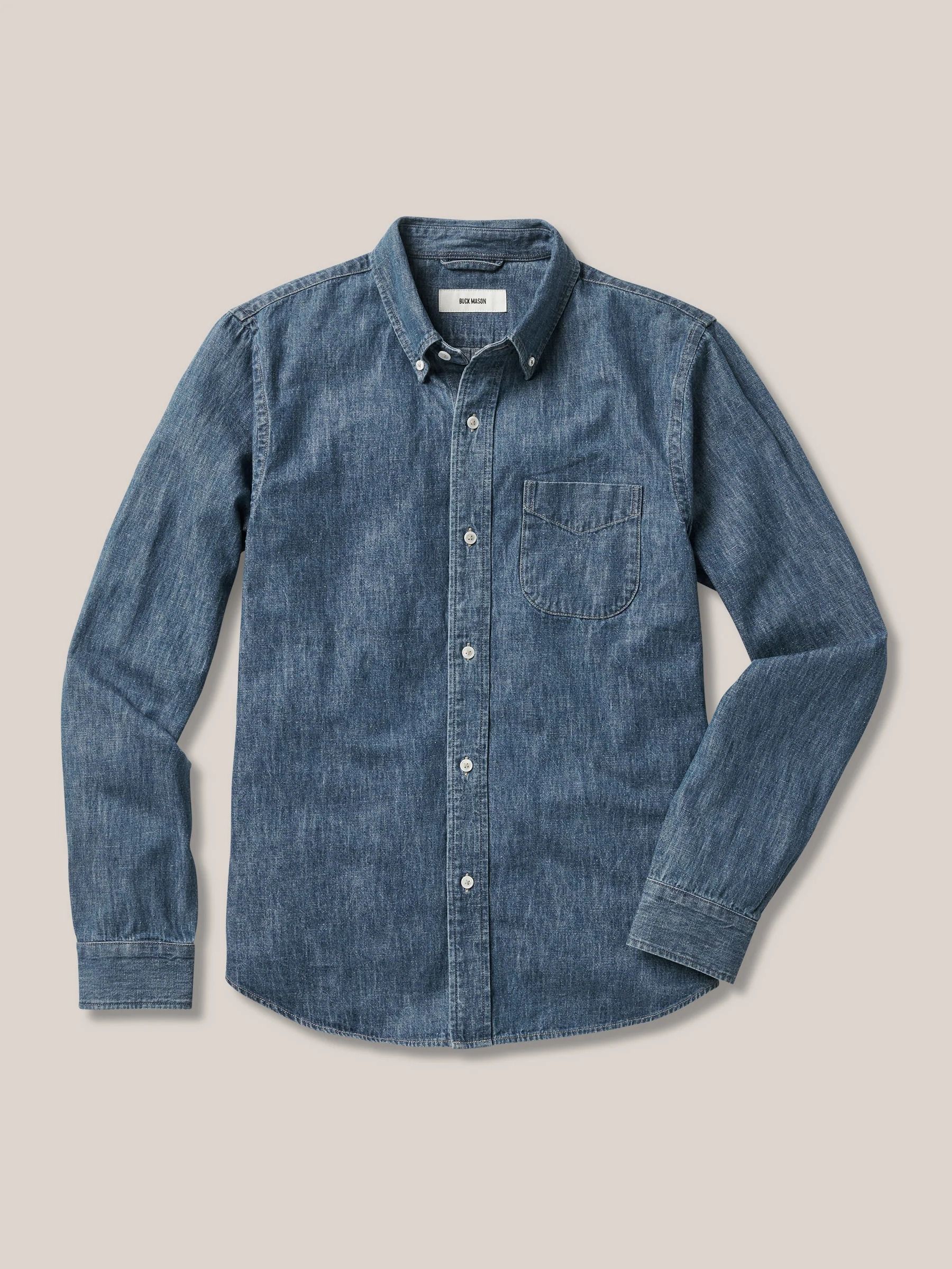 Amazon.com: Mens Denim Shirts Casual Button Down Long Sleeve Shirts  Personality Fashion Tops Stripe Outdoor Solid Color Shirt : Clothing, Shoes  & Jewelry