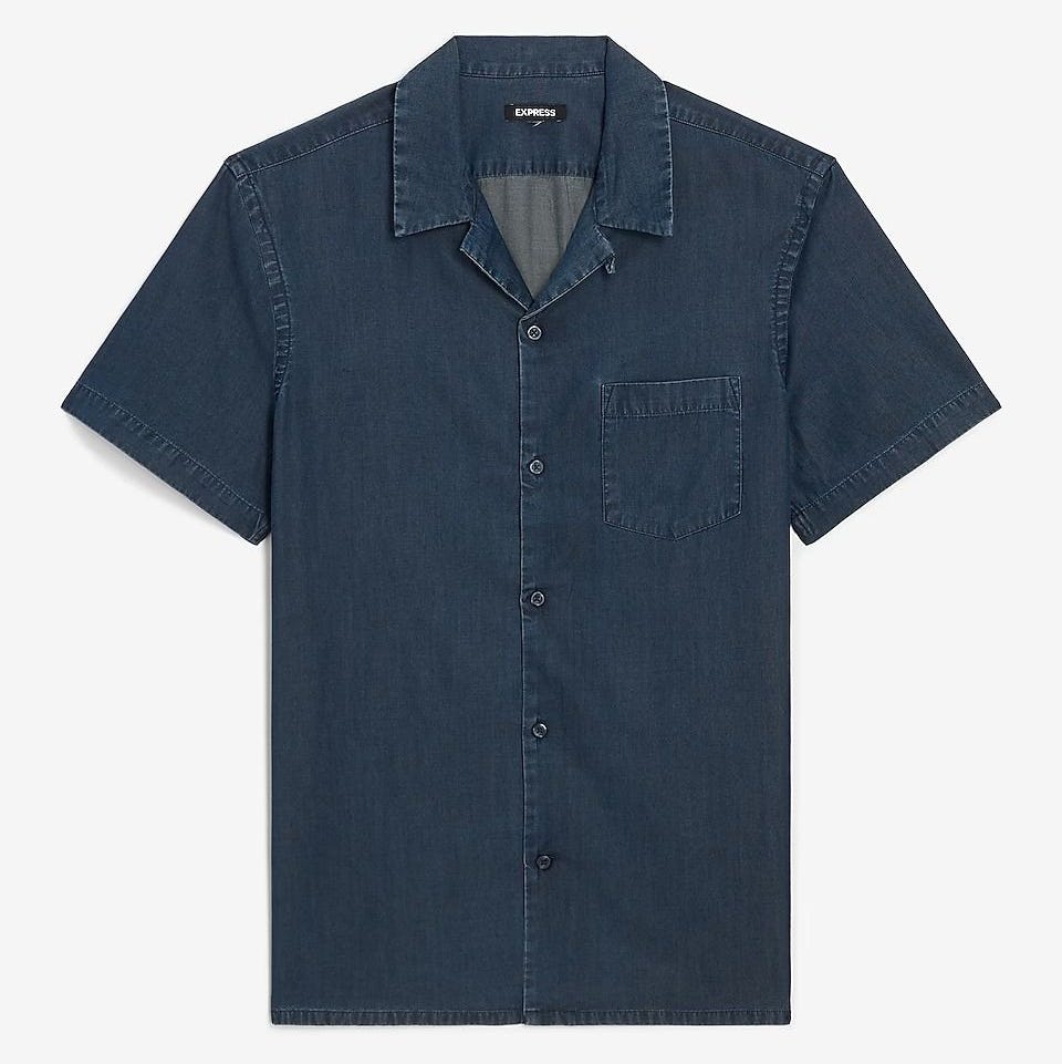 Denim Short Sleeve Shirt