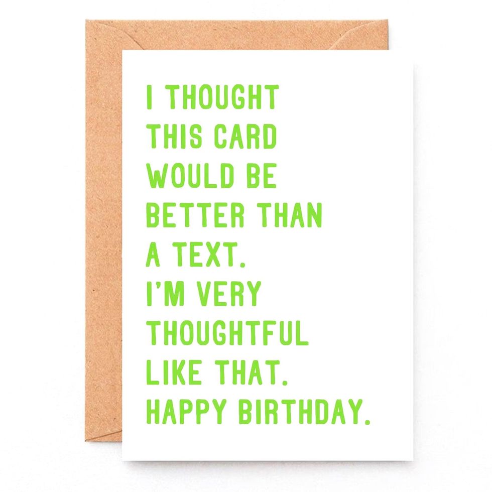 I'm Very Thoughtful Birthday Card