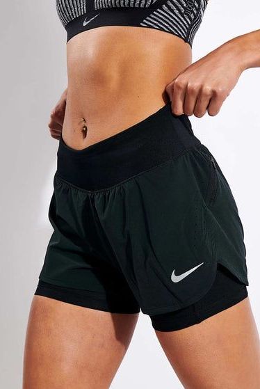 icyzone Workout Running Shorts with Pockets - Women's Gym Exercise