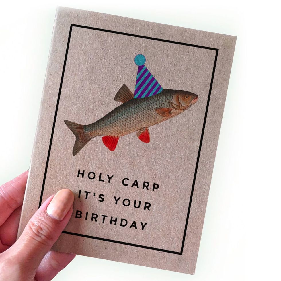 Holy Carp It's Your Birthday Card