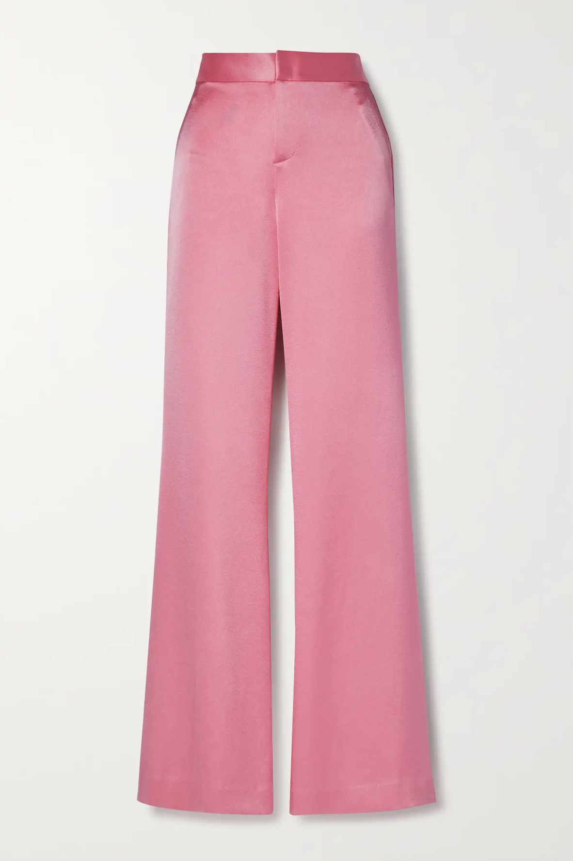 Stradivarius satin trousers in pink  ASOS