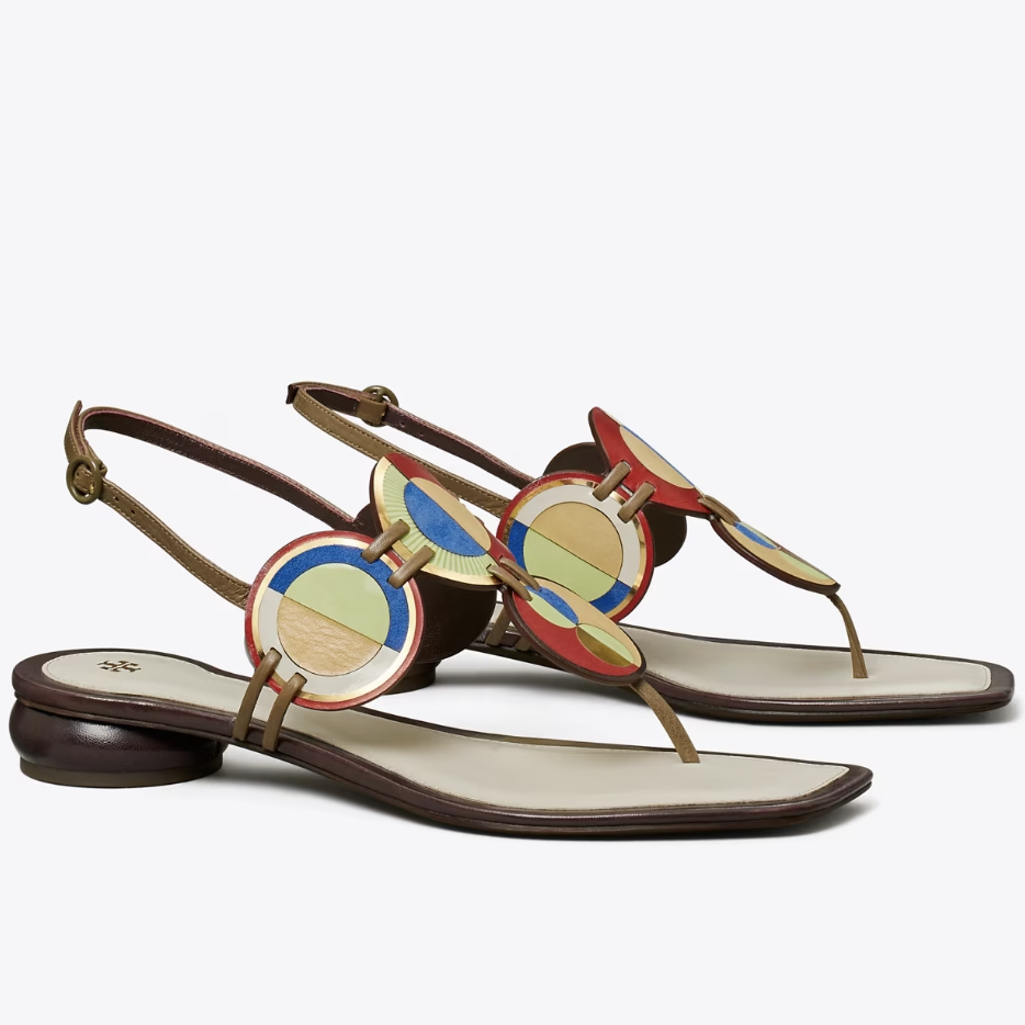 Marquetry Disc Sandal