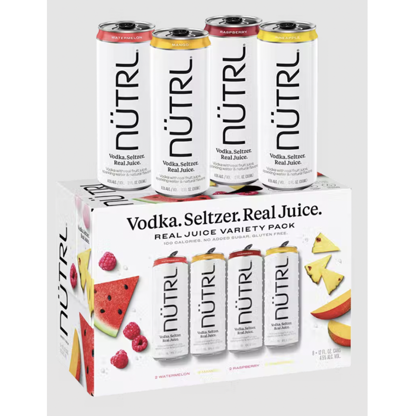 Vodka Seltzer Fruit Variety Pack (Pack of 6)