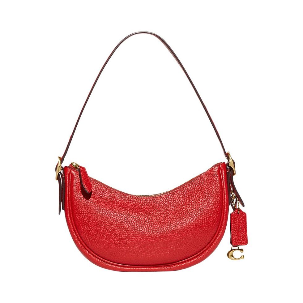 Red Curved Shoulder Bag | New Look