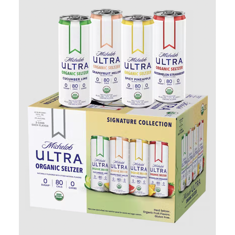 Organic Seltzer Signature Collection Pack (Pack of 12)