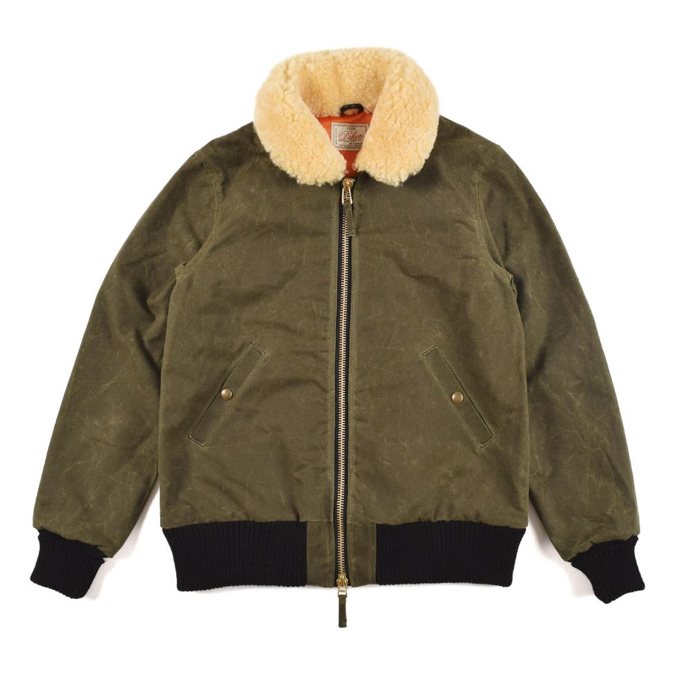 Flyer's Waxed Canvas Bomber Jacket