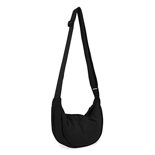 Small Nylon Crescent Shoulder Bag 