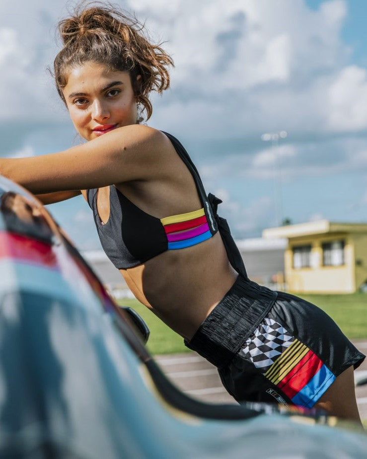 CUE AIR Women's Sexy Sleeveless Tank Tops Short Romper Sports