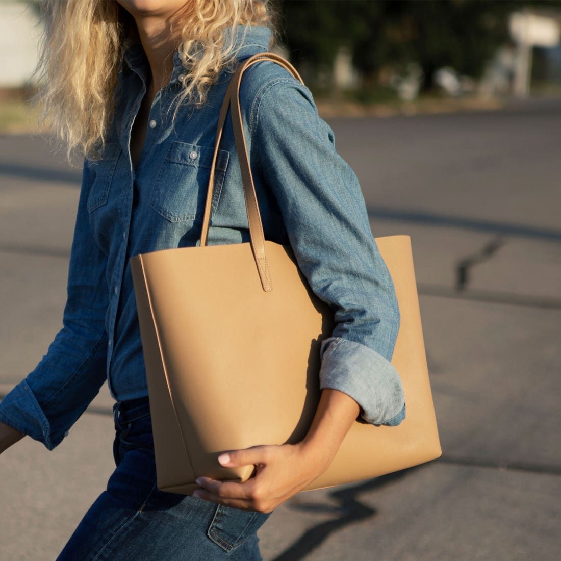 Leather on sale tote purse