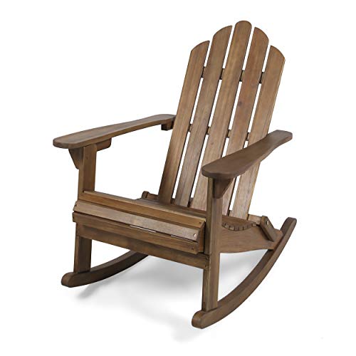 Cara Acacia Wood Rocking Chair