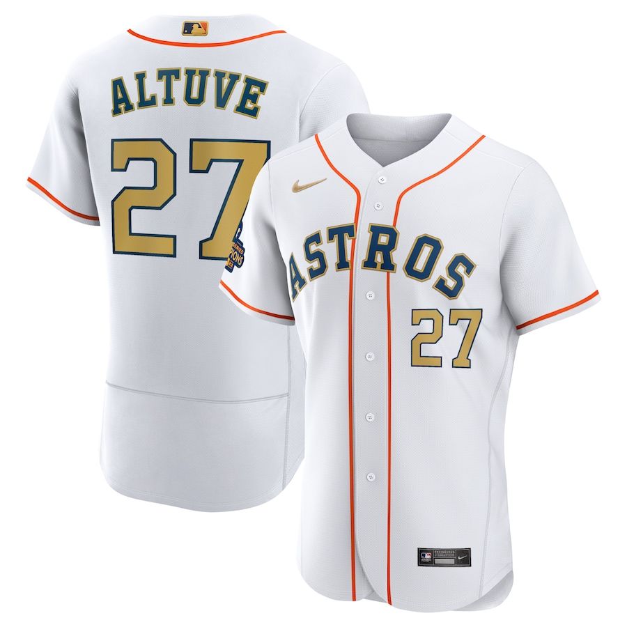 Women's Astros 2023 Gold Rush Collection Jersey – All Stitched - Nebgift