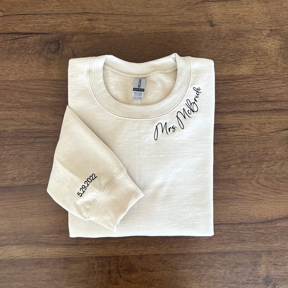 Custom Mrs. Embroidered Sweatshirt