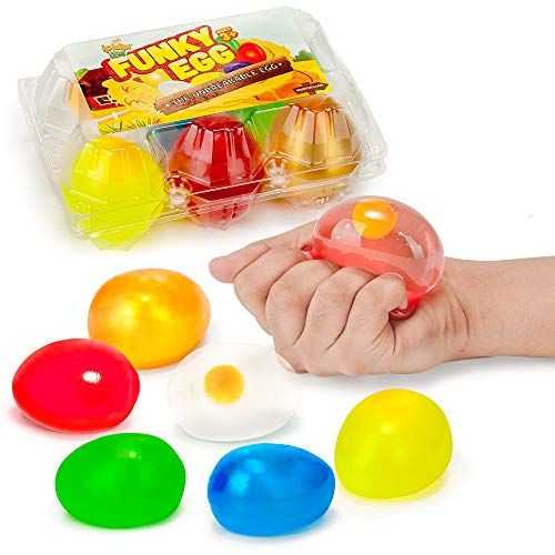 Colorful Eggs Splat and Stick Ball Squishy Toys 