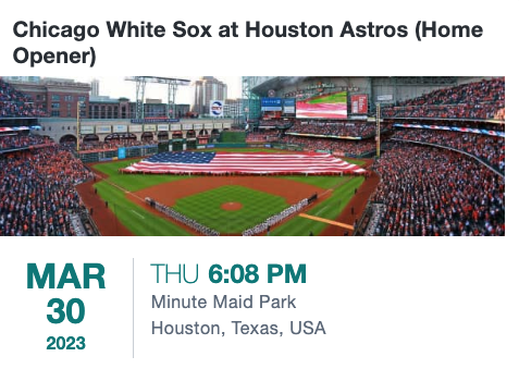 Houston Astros Opening Day Tickets 2023 - Lowest Prices