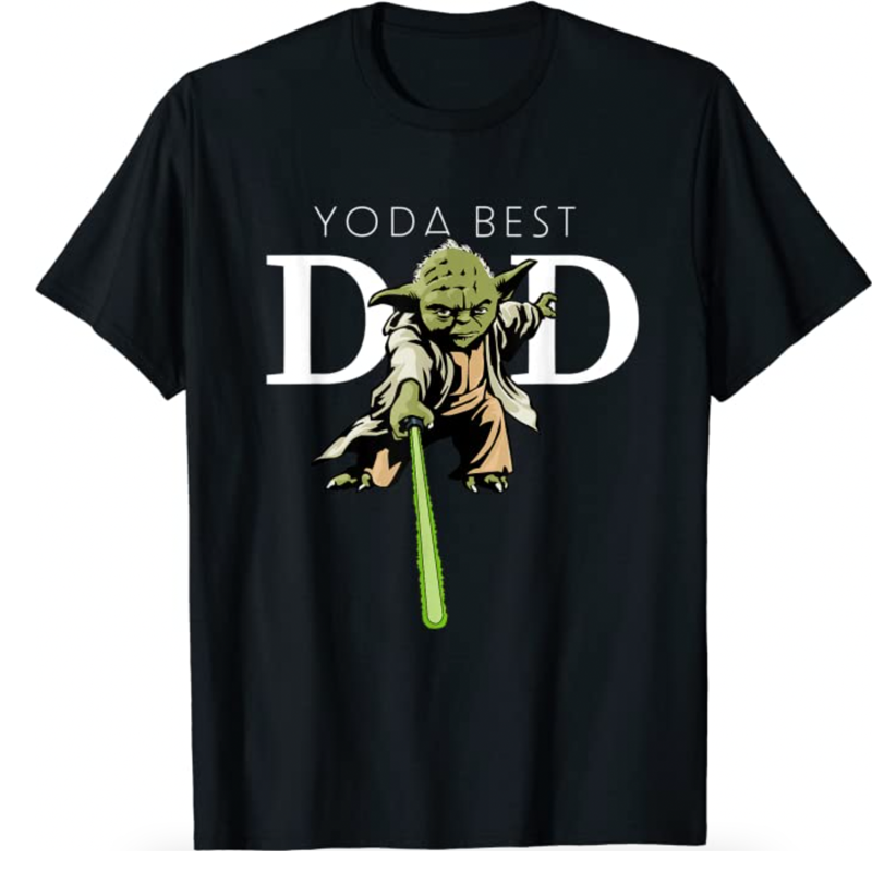 Yoda Lightsaber Best Dad Father's Day T-Shirt