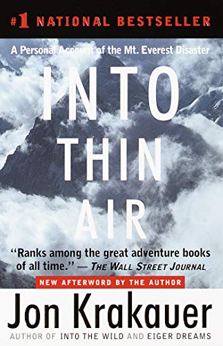 ‘Into Thin Air: A Personal Account of the Mt. Everest Disaster’ by Jon Krakauer