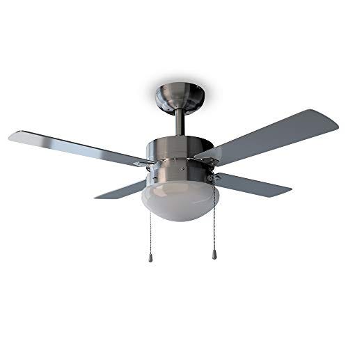 Ventilador de techo con luz y bajo consumo