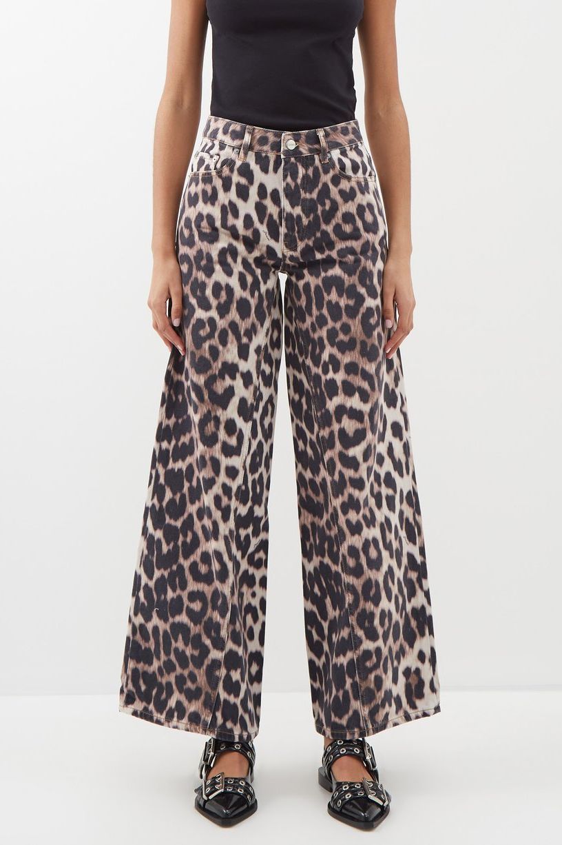 Rita Ora's latex bralette and leopard trousers are so good