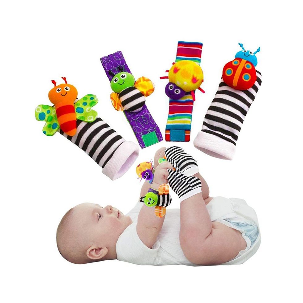 Baby Infant Rattle Socks Toys