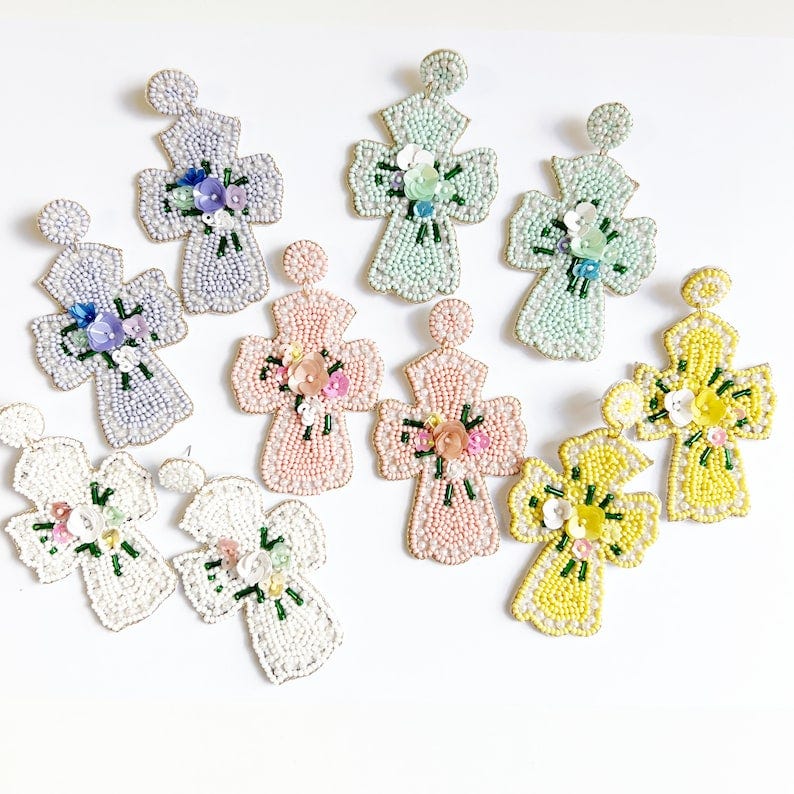 Easter Cross Earrings