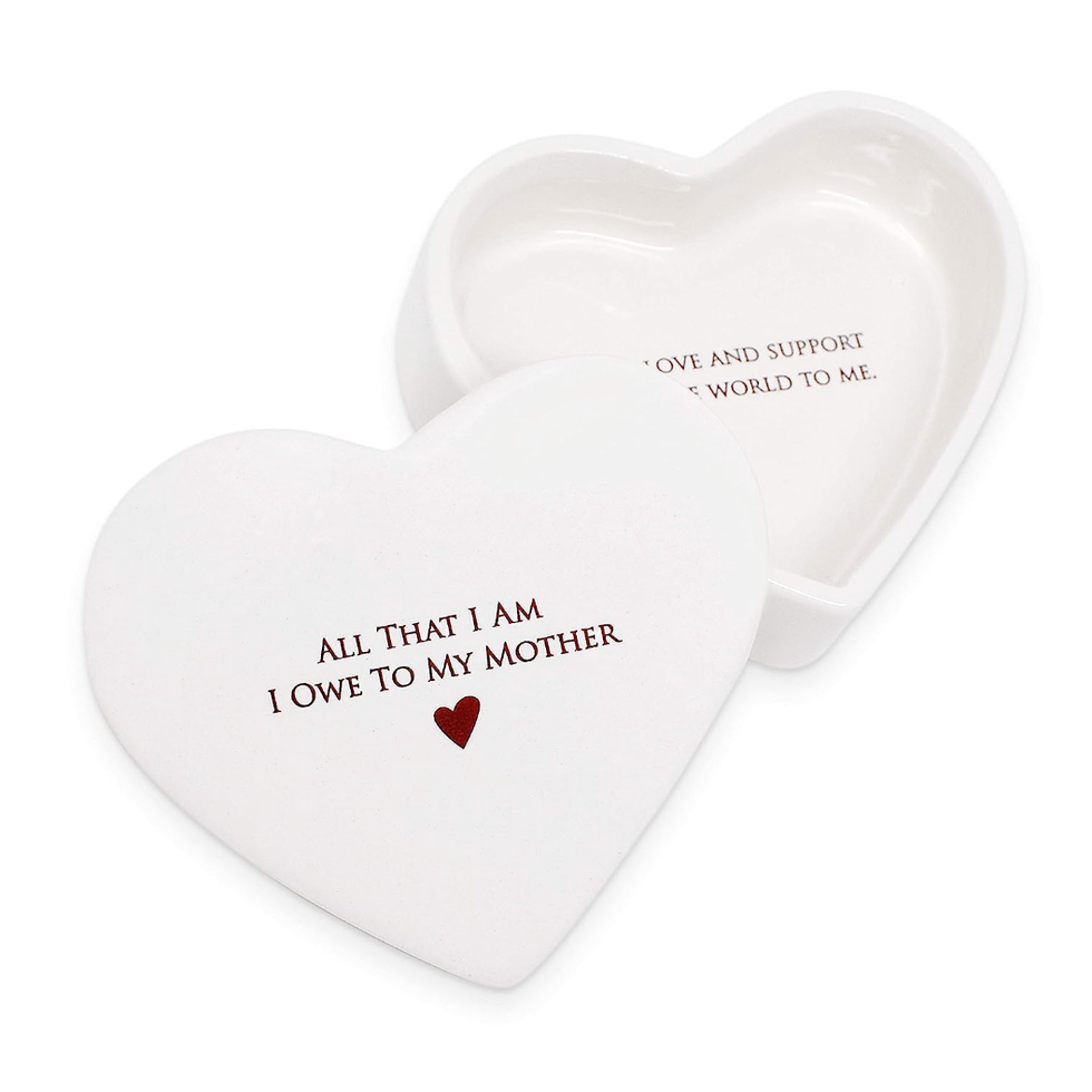 'All That I Am I Owe To My Mother' Keepsake Box