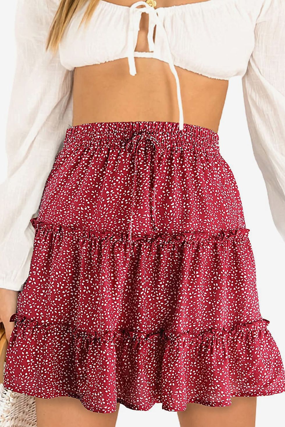 Cute High Waist Ruffle Skirt 