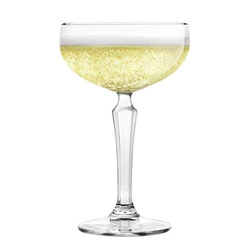 Ribbed Coupe Cocktail Glasses With Gold Rim 8 oz | Set of 4 | Classic  Manhattan Glasses For Cocktails, Champagne Coupe, Ripple Coupe Glasses, Art  Deco