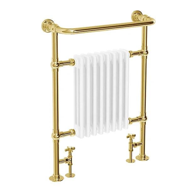 Chatsworth Savoy Vintage Gold Traditional Heated Towel Rail Radiator