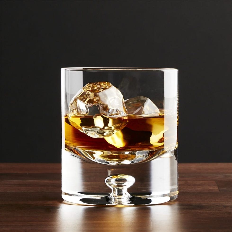 Crate & Barrel Direction Rocks Glass 