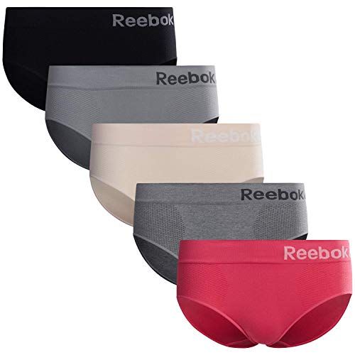 Reebok Seamless Performance Comfort 4-Pack Hipster Panties – Size