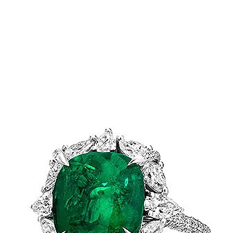 Boutique Emerald and Diamond Ring