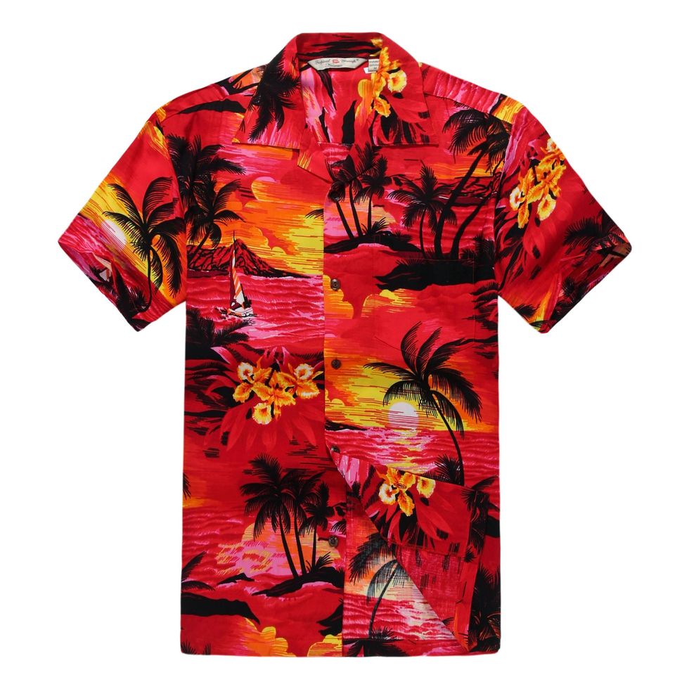 YOUTHUP Mens Floral Shirt Funky Printed Flower Dress Button Down Aloha  Hawaiian