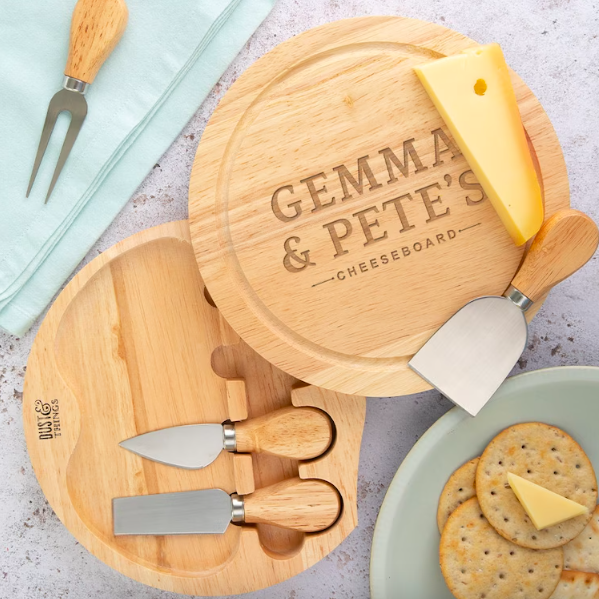 Personalised Cheese Board and Tool Set