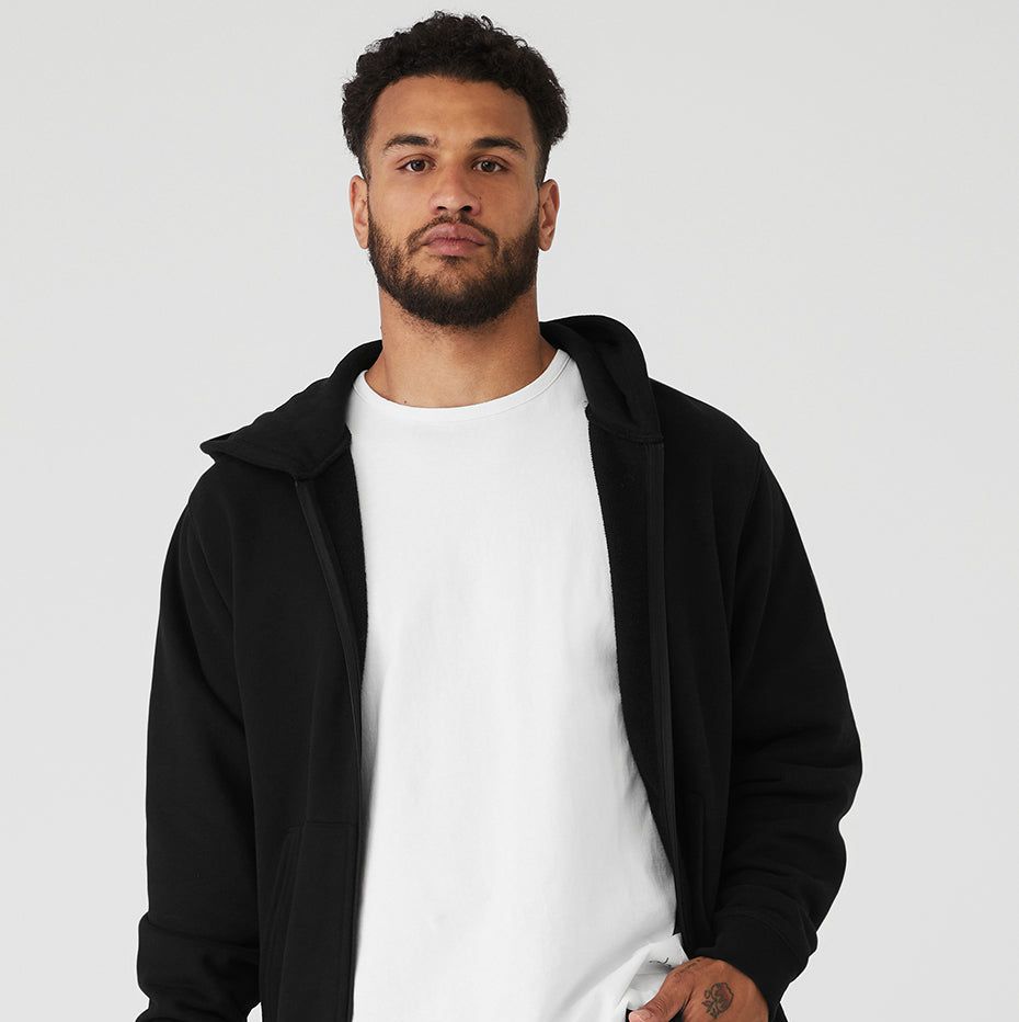 Men's Casual Zip Up Hoodies Lightweight Slim Fit Hooded Sweatshirt