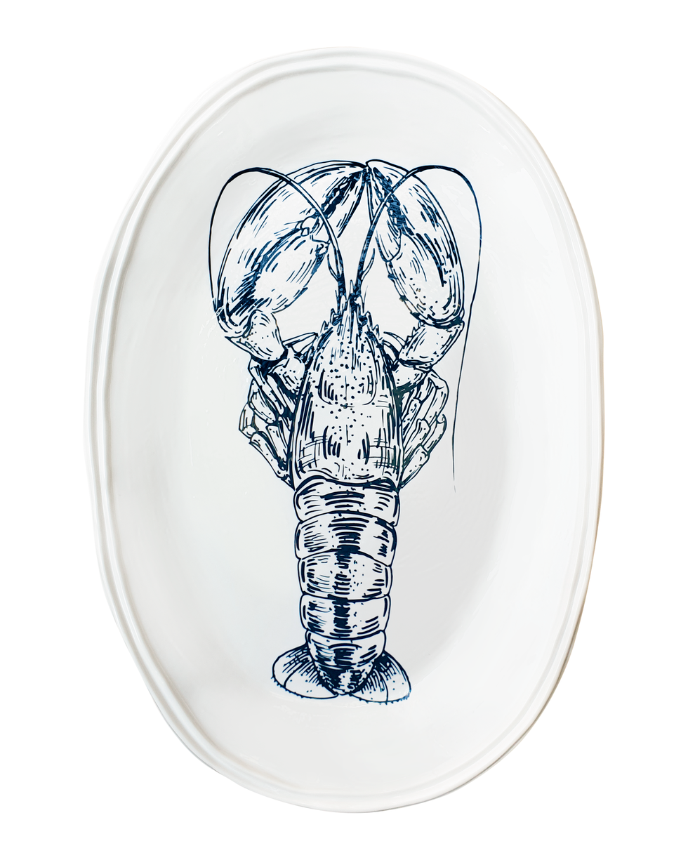 Lobster Oval Melamine Platter