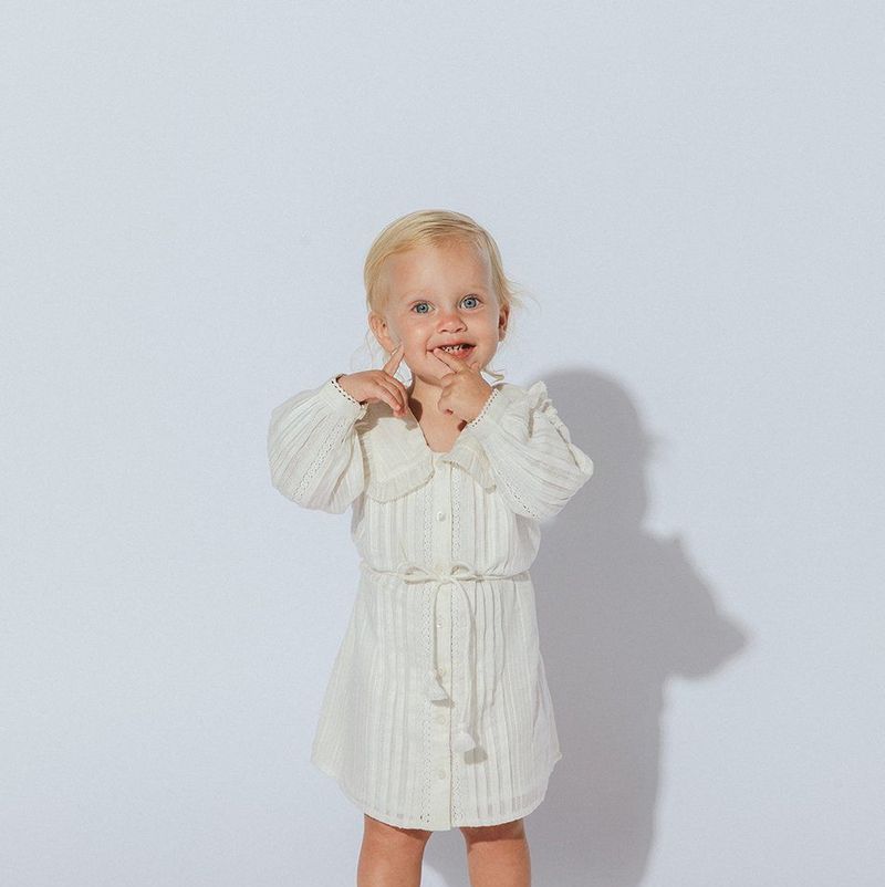 Littles Viola Dress | Ivory
