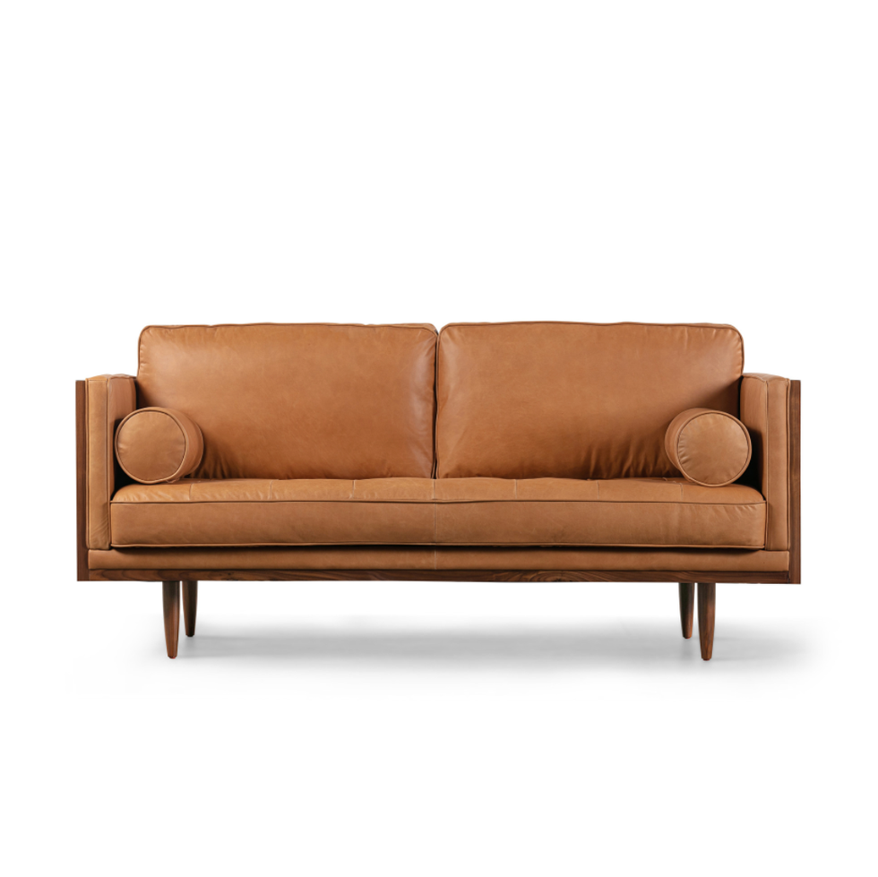 Woodrow Skandi Leather Loveseat